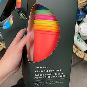 Starbucks Reusable Hot Cups - Pack of 6